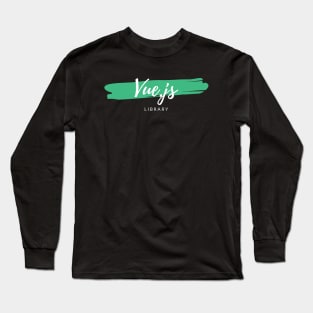 Vue.js Library Paint Smear Long Sleeve T-Shirt